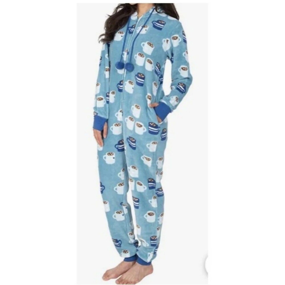 Munki Munki Ladies Hooded Fleece Full Onsie